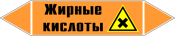 Маркировка трубопровода "жирные кислоты" (k16, пленка, 126х26 мм)" - Маркировка трубопроводов - Маркировки трубопроводов "КИСЛОТА" - . Магазин Znakstend.ru